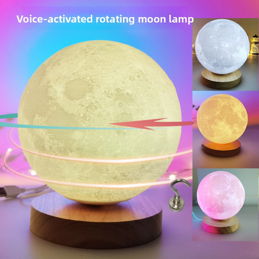 Rotating Moon Lamp ? 360� Ambient Night Light