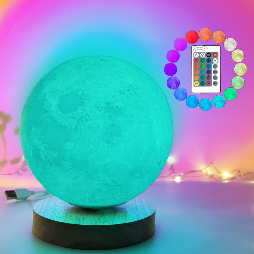 Rotating Moon Lamp ? 360� Ambient Night Light