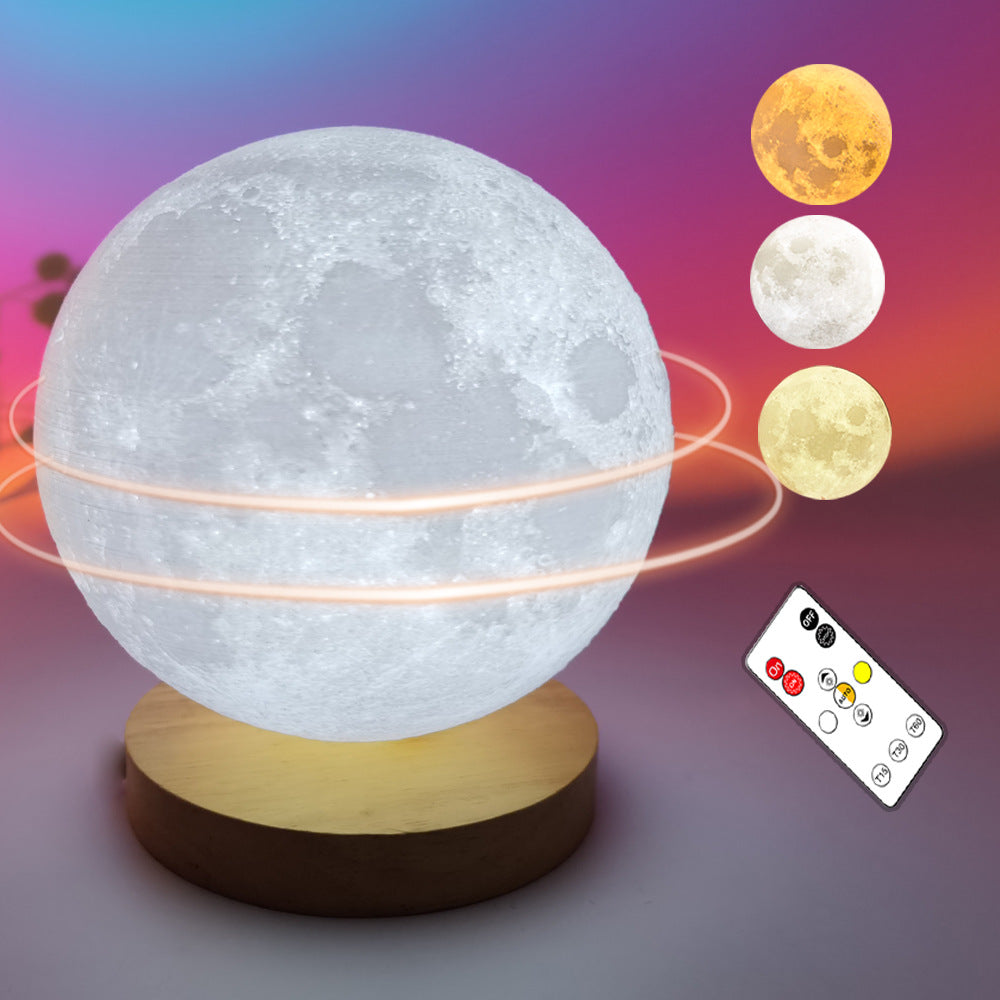 Rotating Moon Lamp ? 360� Ambient Night Light