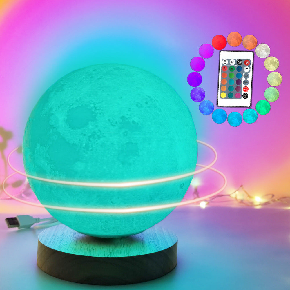 Rotating Moon Lamp ? 360� Ambient Night Light