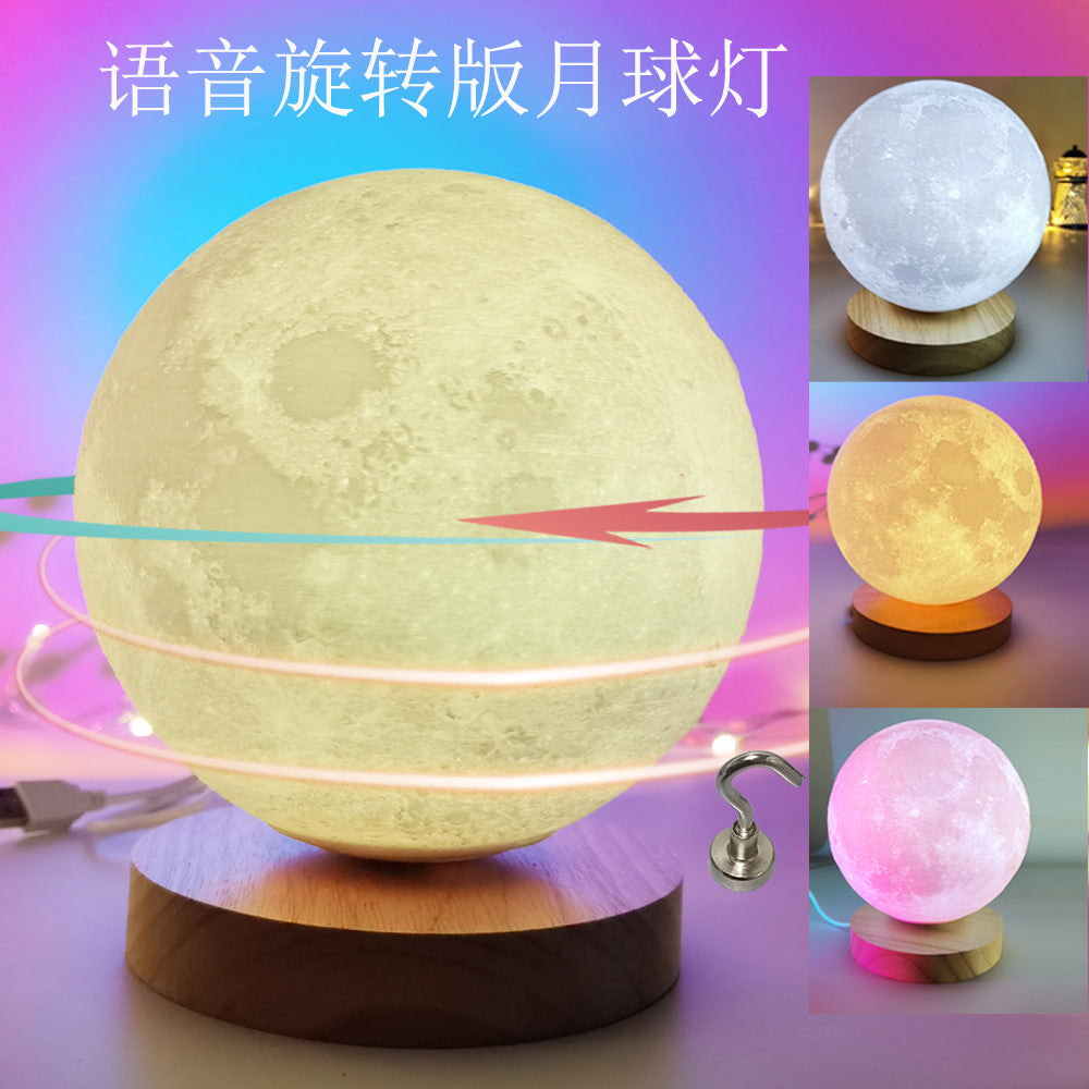 Rotating Moon Lamp ? 360� Ambient Night Light